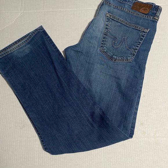 Ag Adriano Goldschmied Blue Bootcut Jeans - Picture 1 of 11
